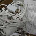 Meonum Accessory Cord with 3 LED Light Bulbs, 8.2 Ft Indoor Blow Mold Light Cord with Female Plug for Halloween Pumpkins Christmas Village Houses and Craft Projects Decoration, Warm White(2 Pack)