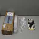 YunKo 50 Pack 5oz Square Clear Plastic Dessert Cups with Lids and Spoons,Mini Parfait Cups for Yogurt, Jello, Mousse,and Snacks,Vasos Para Postres Con Tapa, 25 COUNT