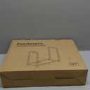 8Ft Firewood Rack Adjustable Fireplace Wood Holder for Outdoor Indoor Storage Log-Heavy Duty Fire Log Lumber Stand Stacker, Black