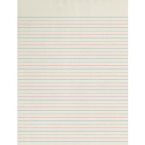 School Smart Zaner-Bloser Paper, 1/2 Inch Ruled, 8 x 10-1/2 Inches, 500 Sheets White