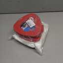 4 Pack Spin Mop Replacements Head Compatible with Oceda EasyWring 1-Tank System,Microfiber Spin Mop Refills Head,1 Mop Scrub Brush + 1 Mop Base + 4 Pack Cleaning Floor Mop HeadWhite)