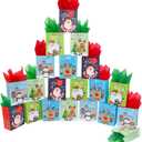 ysmile Small Christmas Gift Bag with Wrapping Paper in Bulk 20 Pack
