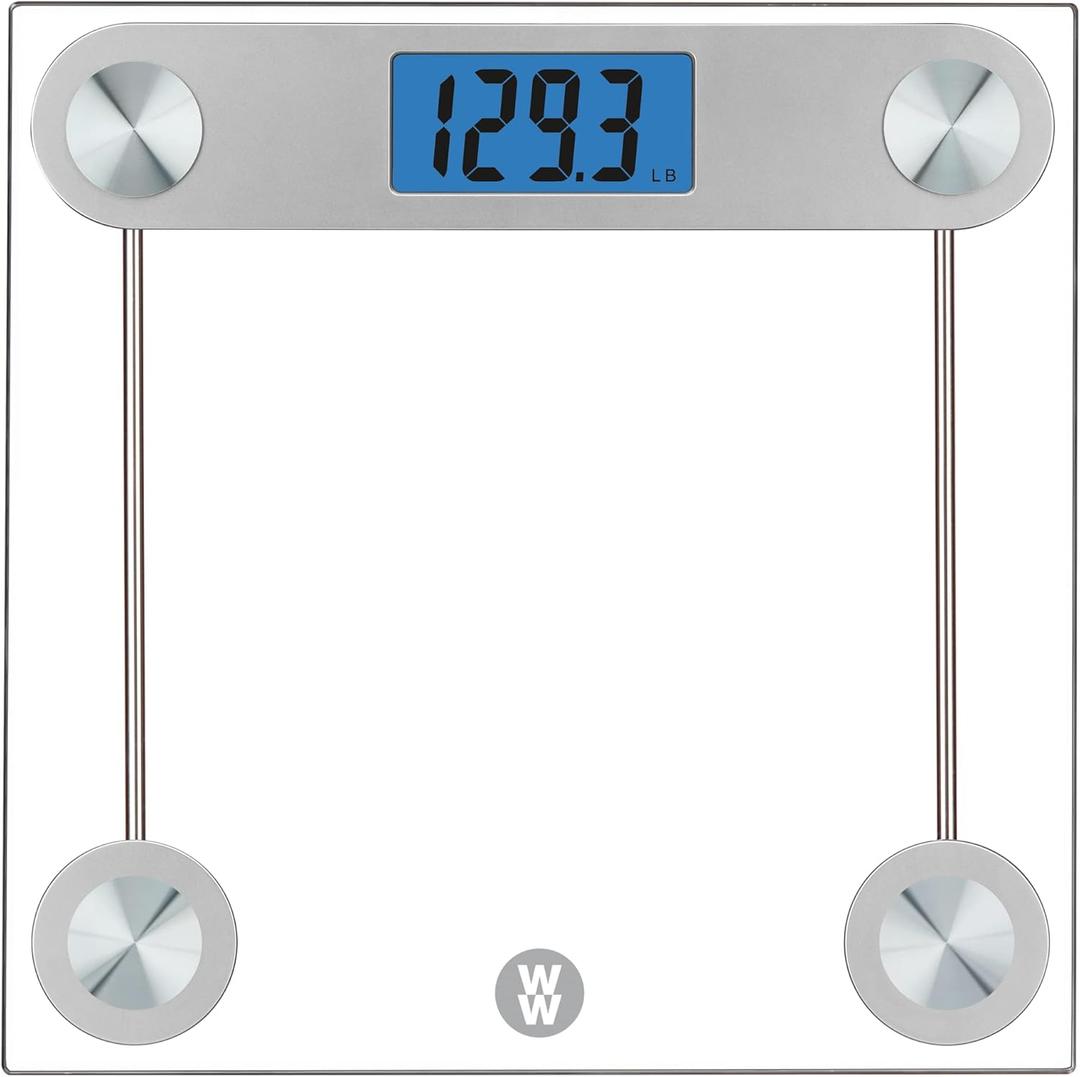 Weight Watchers Scales by Conair Scale for Body Weight, Digital Bathroom Scale in Clear