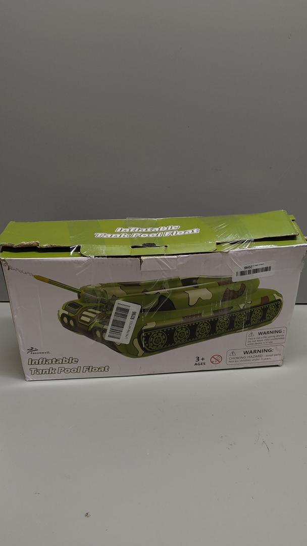 Jasonwell Inflatable Tank Pool Float with Water Cannon Gun, Swim Raft for Kids and Adults, Lake Beach Party Toy , Large, Green