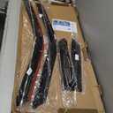 Window Visors Rain Guards for 2015-2024 Ford F150 SuperCab, Out-Channel Window Vent Wind Deflectors Visors Shades for 2017-2024 Ford F150 Raptor/ F250 /F350/ F450 Super Duty Extended Cab