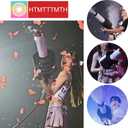 Handheld CO2 Jet Confetti Machine LED CO2 Cannon Blaster Smoke Machine with RGB Lights Carbon Dioxide Gas Column Gun Stage Effect Equipment Tube 3m Hose for Nightclub Wedding Party DJ