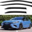 Window Visors Rain Guards for 2018-2024 Toyota Camry, Out-Channel Window Vent Wind Deflectors Visors Shades for Camry 18-24
