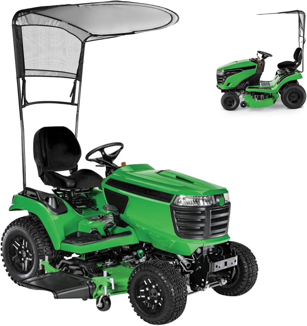 for John Deere LP68122 Riding Mower Sun Canopy fits JD 100, D100, E100, L100, LA100, S100, S200 Series Mowers, Replace for John Deere LP68122 LP51702 Lawn Tractor Sunshade