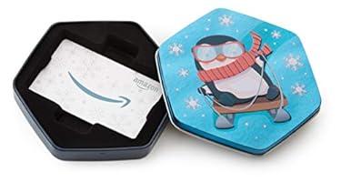 Amazon.com Gift Card in a Penguin Tin