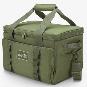 Cooler Bag 48-Can Insulated Leakproof Soft Cooler Large Collapsible Portable Travel Cooler Bags 32L for Picnic, Waterproof Soft Ice Chest for Camping, Beach, Fishing, Outdoor - 32 Quart (Green)