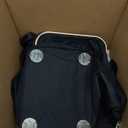 Large Laundry Basket with Wheels,100L Tall Laundry Hamper with Lid and Removable Liner Bag,Collapsible Dirty Clothes Hamper for Bathroom,Bedroom,Dorm & Laundry Room,Black