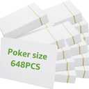 648PCS Blank Playing Cards 2.5" x 3.5" Blank Playing Cards to Write On Double Sides Printable Index Flash Cards Blank Cards for DIY Game Cards Gift Cards Message Card