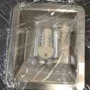 BEAMNOVA Trash Can Outdoor Top Tray Matte Black Stainless Steel Commercial Garbage Enclosure with Locking Lid Heavy Duty Industrial Yard Garage Waste Container, 35.5 * 15.8 * 15.8 in