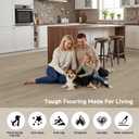 ATOPOSE Peel and Stick Flooring,3.0mm 7 Planks 10.5 sq. ft,Light Beige
