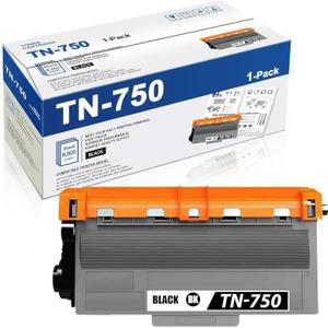 TN750 Toner Cartridge Replacement for Brother TN-750 TN720 TN-720 High Yield Toner Cartridge Compatible with HL-5450DN HL-5470DW HL-6180DW MFC-8710DW MFC-8910DW MFC-8950DW Printer (Black, 1-Pack)
