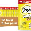 Temptations Jumbo Stuff Crunchy and Soft Cat Treats Tasty Chicken Flavor, 5.3 oz (Pack of 10)