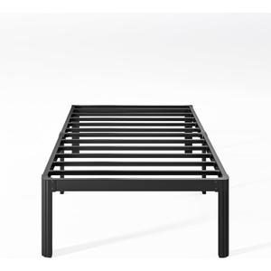 14 Inch High Platform Twin XL Bed Frames No Box Spring Needed, Metal Twin XL Bed Frame, Noise Free, Easy Assembly, Heavy Duty, Black