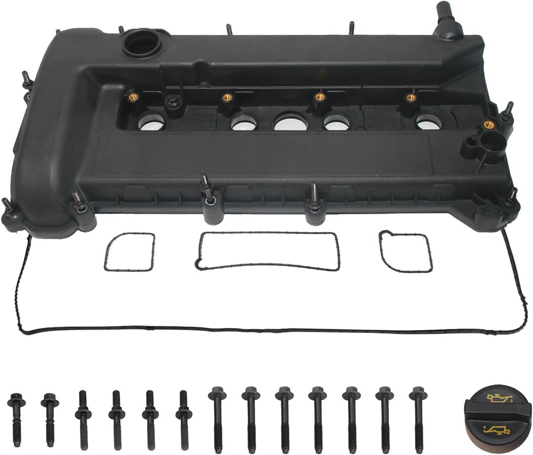 2.0L Valve Cover Compatible with 2005-2008 Ford Escape 2008-2011 Ford Focus Replace# 4S4Z-6582-CA 4S4Z-6582-C 4S4Z-6582-D 1S7Z-6584-BA 4S4Z6582CA 4S4Z6582C
