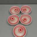 Mfacoy Ramekins with Lids Set of 5, 8 oz Porcelain Creme Brulee Souffle Ramekins with Covers, White Pudding Custard Cups Ramiken for Baking, Small Bowls for Sauces Dessert, Dishwasher and Oven Safe