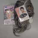 SEVENCOLORS Short Grey Wigs for White Women Layered Mixed Silver Pixie Cut Wigs Natural Wavy Short Gray Synthetic Hair Wig for Older Women