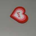 COCHIE Wooden Hearts Valentine's Day Decorations Indoor, Wood Heart Blocks Tiered Tray Decor Set of 4, Red Pink White Valentine Decoration for Table Desk Home Party Office Shelf Door (Solid Color)