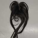 S-noilite Human Hair Toppers for Women no Bangs Human Hair 3603D Cover Clip in Short Topper Hairpieces for Women Natural Black 12inch