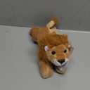 Hideekoog Lion Stuffed Animal for Kids,8 inch Realistic Animal Plush Toy Lying Down Posture Animals,Plush Lion for Boys Girls Adult Birthday Hug Teaching(S-Lion)