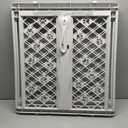 MYPET North States Paws Portable Pet Gate: 26-40" Wide. Pressure Mount. No Tools Needed. Made in USA. Dog Gate 23" Tall, Expandable, Durable Dog Gates for Doorways, Light Gray