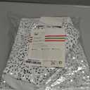 Mr. Pen- Silver Sequin Christmas Tree Skirt and Tree Collar, 24 Inch Base Cover, 24.8 Inch Foldable Sparkling Sequin Trees Skirt Collar, Christmas Skirt Tree