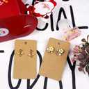Kraft Paper Earring Display Cards, 500 Pack, 3.5 x 2 Inches (Brown)