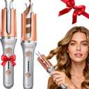 KIMUSE Automatic Rotating Curling Iron, 1.25 Inch - 4 Temp, Fast Heating, 2-Way Rotation, Anti-Scald & Tangle-Free, 30Min Auto Shut-Off, Dual Voltage for Travel, for All Hair Types & Beginners