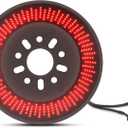 SUPAREE Spare Tire Brake Light for Je-ep Wrangler 2018-2025 JL,Smoke Black Design,Plug & Play LED Wheel 3rd Third Brake Light with 360 PCS Super Bright LED,Artistic Wide-Area Layout, Red