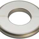 CAcoverVA 1 Piece Wall Split Flange, Self-Adhesive Escutcheon Plate for 33mm/1.3" Dia Pipe, ABS Round Plumbing Cover Plates for Bathroom Kitchen Toilet Faucet, Gold