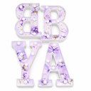 Realspring Baby Shower Sign Babe Marquee LED Letters Battery Operated Light up Centerpieces Glowing Home Table Party Decor for Boy Girl Gender Reveal Birthday, 8.26''(Butterfly,Purple)