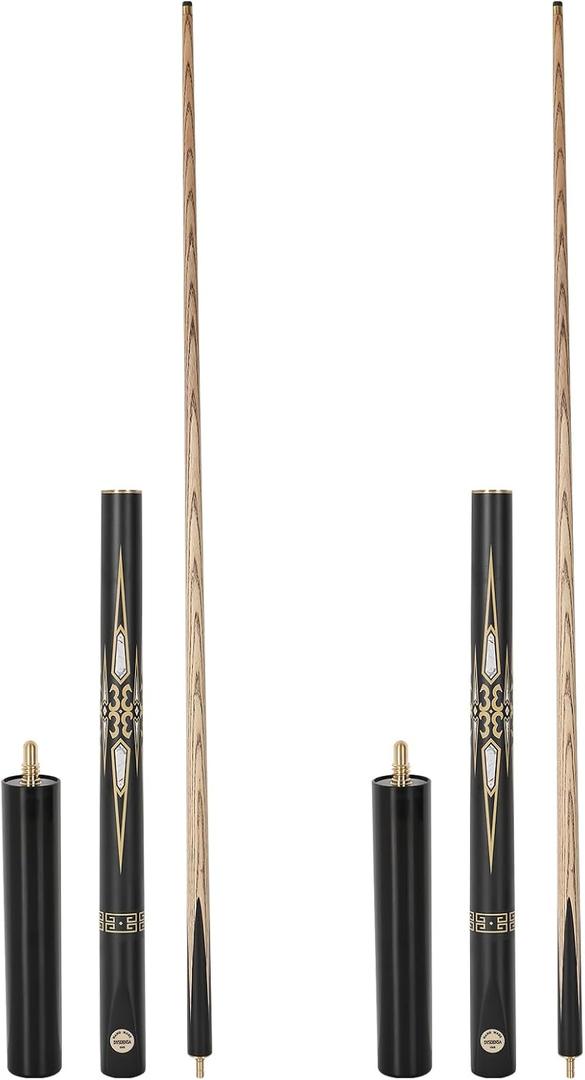 57-inch Handmade Snooker Cue Stick with Extension, Durable Ash Wood Construction, Professional 18 oz Pool Cue, Ideal for Snooker and Billiards