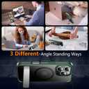 SPIDERCASE Magnetic for iPhone 16 Pro Case, with 2 Pcs [Tempered Glass Screen Protector] [ Military Grade Drop Protection] Invisible Kickstand Slim Case for iPhone 16 Pro 6.3", Green