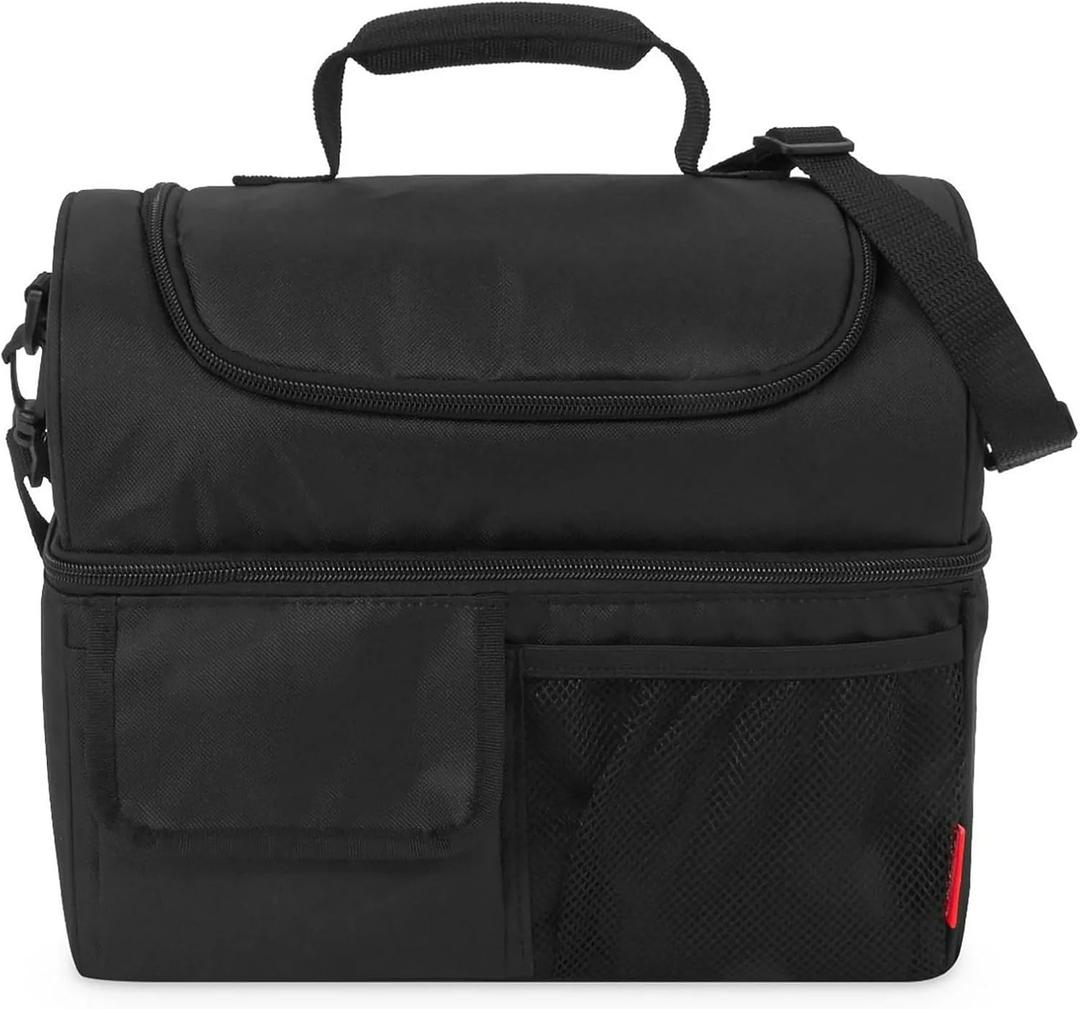 Black Adult Lunch Cooler