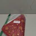 Lanpn Christmas Tree Skirt 24 inch, Velvet Xmas Tree Skirt with Snowflake Winter Christmas Tree Mat for Small Mini Pencil Slim Artificial Trees Winter Home Party Indoor Xmas Decor (Red, 60cm)