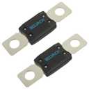 BOJACK MEGA/AMG High Current Fuse Bolt-on Fuse 50A Amp for Cars, Trucks, Construction Vehicles, Buses, Caravans (Pack of 2 ANM Fuses 50A)