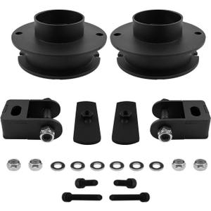Front Lift Kit for Ram 2500 3500 2" 4WD Front Steel Coil Spring Spacers + Shock Extenders