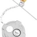 2 3/8" Locking Diesel Fuel Cap Compatible with 2002 and Up Freightliner M2 Small Semi Box Trucks, Replace# FTA-C-13, With Rubber Seal Ring Safety Chain and 2 Keys