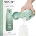 Momcozy Portable Milk Warmer for Travel – Dual Heating Modes for Breast Milk & Water, Portable Bottle Warmer with Fast Heating & Long Battery Life, 17 Ounces Large Capacity to Meet Your All-Day Needs