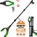 75Inch Extra Long Grabber Reacher Tool, LEGENDONE Easy Foldable Reacher Grabber, Dual Magnetic Tip Pickup Tool Trash Picker, Strong Grip Aid for Upper Shelves, Elderly, Surgery Recovery Must Have