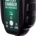 Battery Tender Junior 12V, 800mA Battery Charger and Maintainer for Lead Acid and Lithium Batteries - Switchable Battery Charger for Powersports - 022-0199-DL-WH