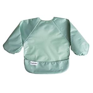 Tiny Twinkle Long Sleeve Bib for Babies & Toddlers | Waterproof Smock Bib for Eating | Machine Washable & Mess-Proof Feeding Essentials | Newborn Shower Gift (Sage Green, 2-4Y)