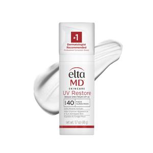 EltaMD UV Restore,Face Sunscreen, SPF 40, Mineral Sunscreen for Sun Damaged Skin Repair, Anti-Aging Zinc Oxide Sunscreen Formula (Untinted)