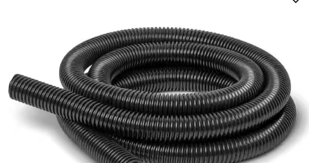 10 Foot Long Dust Collection Power Tool Hose Kit with 2 Fittings Universal for Multiple Tools & Vacuums