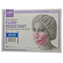 MEDLINE LEVEL 3 MASK PINK/PURPLE 50/box (27412EL), 6 Pack