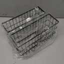 2 Pack Cabinet Door Organizer,Self Adhesive Lid Organizers Inside Cabinet Storage Boxes,Hanging Storage Basket Organizer Wall Mounted Pantry Caddy Cup Holder for Kitchen,Fridge,Bathroom (Black)