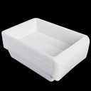 Yopay 15 Pack Plastic Art Tray for Classroom, White Craft Trays for Kids, Paper Organizer Bins, Activity Organizer Serving Tray for DIY Projects, Painting, Beads, Slime Sensory Toys